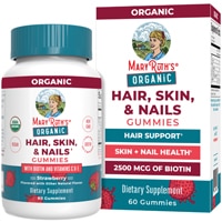 810104620260 - MaryRuth's  Organic Hair Skin & Nails Gummies   Strawberry -- 60 Gummies