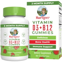 850036700333 - MaryRuth's  Vitamin D3 + B12 Gummies   Strawberry -- 60 Gummies