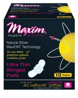 Maxim MaxION Natural Silver Winged Pads - Regular