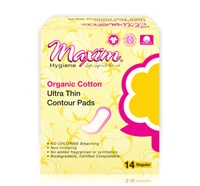 Maxim Organic Cotton Contour Pads Regular