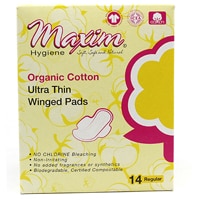 Maxim Organic Cotton Winged Pads Regular