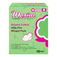 Maxim Organic Cotton Winged Pads Super