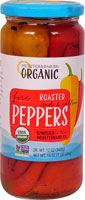 Mediterranean Organic Red and Yellow Peppers Fire Roasted