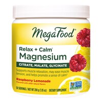 MegaFood Relax + Calm Magnesium Powder Raspberry Lemonade