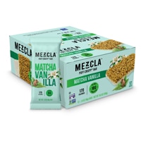 Mezcla Vegan Protein Puff Crispy Bar Matcha Vanilla