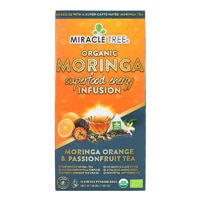 Miracle Tree Organic Moringa Superfood Energy Infusion Tea Orange & Passionfruit