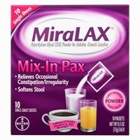 Miralax Mix-In Pax Osmotic Laxative Powder