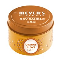 Mrs. Meyer's Clean Day Scented Soy Tin Candle Holiday Scent Orange Clove