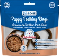 N-Bone Puppy Teething Rings Chew Treat Taste of Texas Pulled Pork