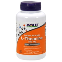 733739001481 - NOW  L-Theanine Double Strength -- 200 mg - 120 Veg Capsules