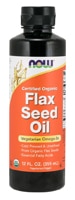 733739017604 - NOW  Certified Organic Flax Seed Oil -- 12 fl oz
