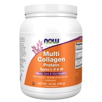 NOW Multi Collagen Protein Types I II & III Powder Unflavored