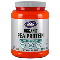 NOW Sports Organic Pea Protein Powder Pure Unflavored