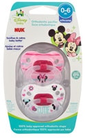 NUK Disney Baby Minnie Mouse Pacifiers 0 - 6 Months 2 - Pack - 2 Pacifiers
