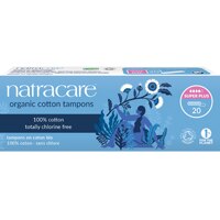 Natracare Organic All Cotton Super Plus Tampons without Applicator