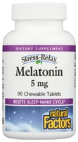 068958027173 - Natural Factors  Melatonin -- 5 mg - 90 Chewable Tablets