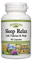 068958046556 - Natural Factors  Sleep Relax Formula -- 90 Capsules