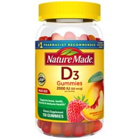 Nature Made Vitamin D3 Adult Gummies Strawberry, Peach & Mango