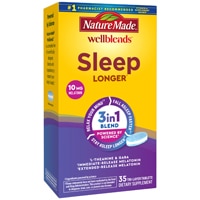 Nature Made Wellblends Sleep Longer Melatonin (10mg) L Theanine GABA