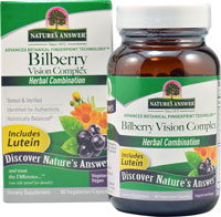083000160110 - Nature's Answer  Bilberry Vision Complex -- 60 Vegetarian Capsules