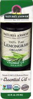 Nature's Answer Organic Essential Oil Lemongrass