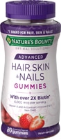 074312007101 - Nature's Bounty  Optimal Solutions Hair Skin & Nails Gummies   Strawberry -- 80 Gummies