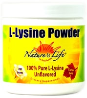 040647512306 - Nature's Life  L-Lysine Powder   Unflavored -- 200 g
