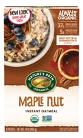 Nature's Path Organic Instant Hot Oatmeal Maple Nut
