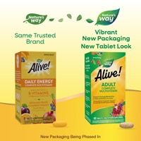 Nature's Way Alive! Adult Complete Multivitamin - Vitamins C-D3-B12-B6-Zinc