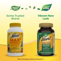 Nature's Way Alive! Max3 Potency Multivitamin - B-Vitamins - No Added Iron