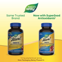 Nature's Way Alive! Men's Complete Multivitamin - Vitamins C-D3-B12-E-Magnesium