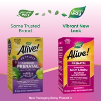 Nature's Way Alive! Premium Prenatal Multivitamin DHA - with Folate - Iron