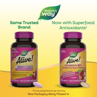 Nature's Way Alive! Women's 50+ Complete Multivitamin - Vitamins C-D3-B12-Magnesium