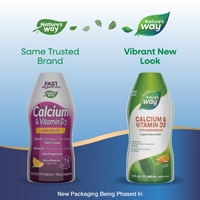 Nature's Way Calcium & Vitamin D3 with Magnesium Liquid Supplement - Citrus Flavored