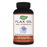 Nature's Way Flax Oil Max Strength - with Omega-3 Omega-6 Omega-9 - Cold-Pressed