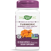 033674102602 - Nature's Way  Premium Extract Turmeric - Max Potency -- 750 mg Per Serving - 60 Vegan Capsules