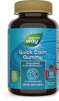 033674143902 - Nature's Way  Quick Calm Gummy - L-Theanine with Ashwagandha   Mixed Berry -- 60 Gummies