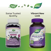 Nature's Way Sambucus Elderberry Gummies for Kids - Immune Support - Vitamin C & Zinc