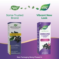 Nature's Way Sambucus Immune Elderberry Syrup - with Echinacea Zinc & Vitamin C