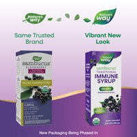 Nature's Way Sambucus Organic Elderberry Syrup - Traditional Immune Support