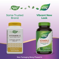 Nature's Way Vitamin C with Rose Hips - 1,000 mg Vitamin C Per 2-Capsule Serving