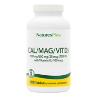 097467336476 - NaturesPlus  Cal Mag Vit D3 with Vitamin K2 -- 180 Tablets