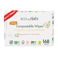 Naty Moist Wipes Compostable Fragrance Free