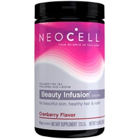 NeoCell Beauty Infusion™ Drink Mix - Collagen Types 1 & 3, Hyaluronic Acid + Biotin Cranberry Flavor