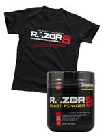 ALLMAX Nutrition PROMO Buy Razor 8 Lemon Lime and get T-Shirt - Free with Purchase Lemon Lime -- 1 Kit