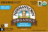 Newman's Own Organics Medium Roast Coffee K - Cupåº Pods Newman's Special Blend - 12 K - Cups