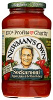 Newman's Own Pasta Sauce Sockarooni