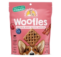 757645612715 - Newman's Own  Woofles Dog Treats   Bacon & Berry Recipe Waffles -- 10 oz