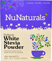 NuNaturals NuStevia™ White Stevia™ Powder