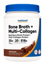 Nutricost Bone Broth + Multi-Collagen Chocolate